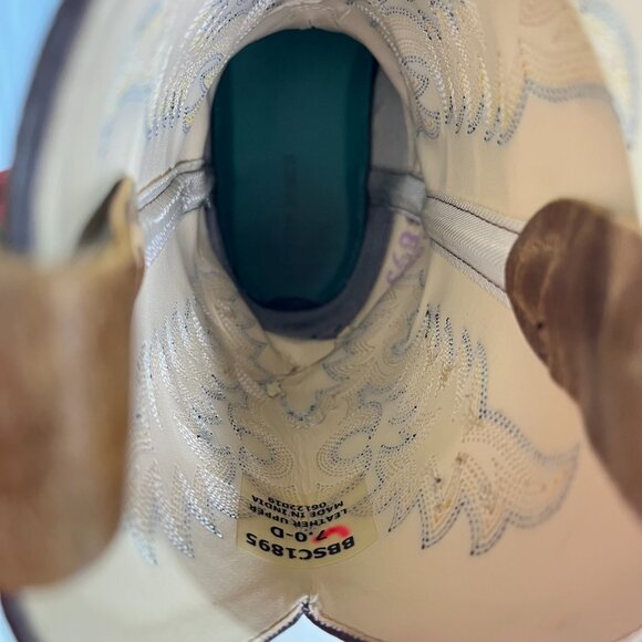 Cody James Square Toe Boots Child Youth Size 7.0 D Style BBSC1895 Leather Brown - Picture 15 of 16